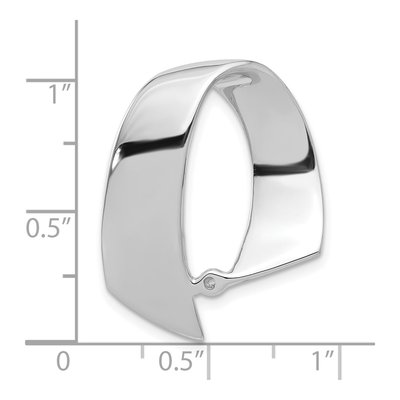 14K White Gold Peg-Set Diamond Slide Slide Mounting – view 5