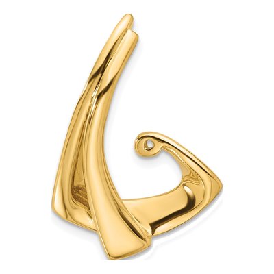 14K Yellow Gold Peg-Set Diamond Slide Slide Mounting