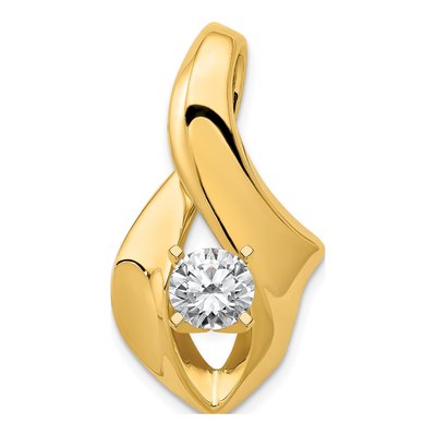 14K Yellow Gold Peg Set Slide Slide Mounting – view 3