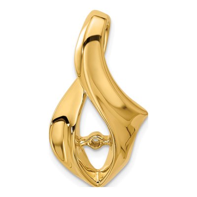 14K Yellow Gold Peg Set Slide Slide Mounting