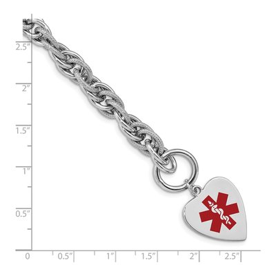 Sterling Silver Medical ID Bracelet – view 4