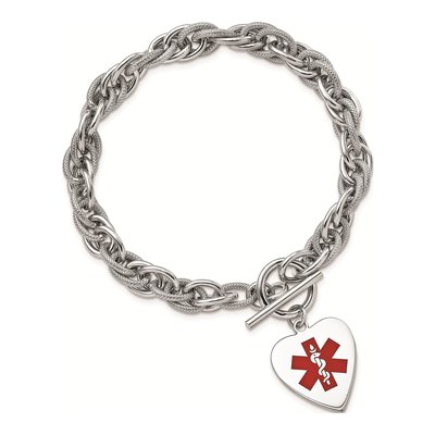 Sterling Silver Medical ID Bracelet – view 5