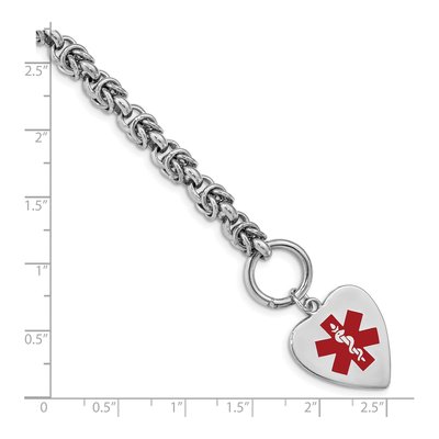 Sterling Silver Medical ID Bracelet – view 4
