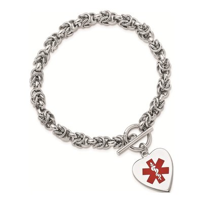 Sterling Silver Medical ID Bracelet – view 5