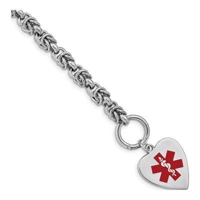 Sterling Silver Medical ID Bracelet