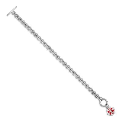 Sterling Silver Medical ID Bracelet – view 3