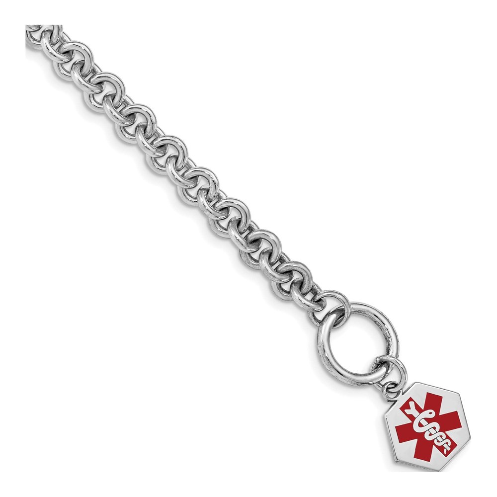 Sterling Silver Medical ID Bracelet