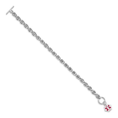 Sterling Silver Medical ID Bracelet – view 2