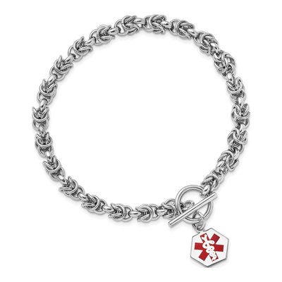 Sterling Silver Medical ID Bracelet – view 4