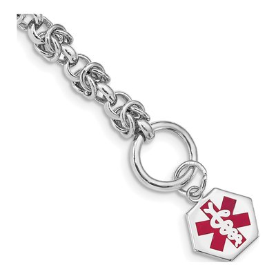 Sterling Silver Medical ID Bracelet