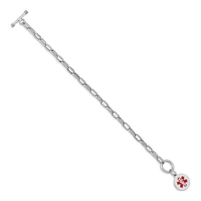 Sterling Silver Medical ID Bracelet – view 3