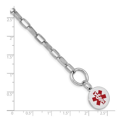 Sterling Silver Medical ID Bracelet – view 4