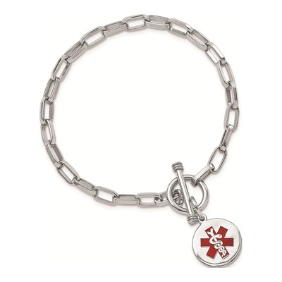 Sterling Silver Medical ID Bracelet – view 5
