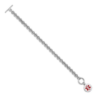 Sterling Silver Medical ID Bracelet – view 2