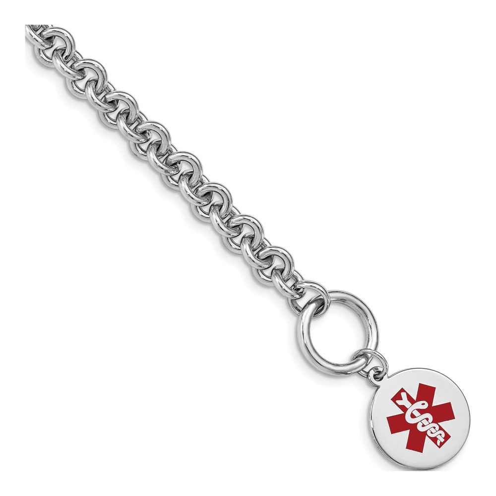 Sterling Silver Medical ID Bracelet