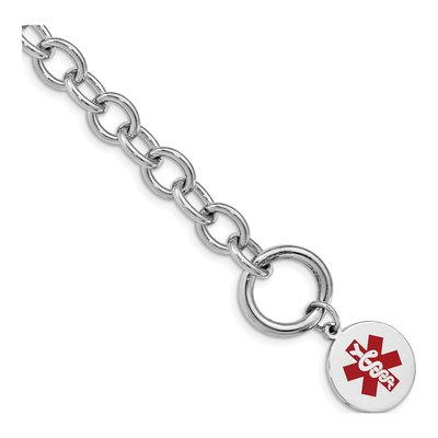 Sterling Silver Medical ID Bracelet
