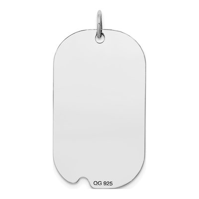 Sterling Silver U.s Navy Dog Tag Pendant – view 5
