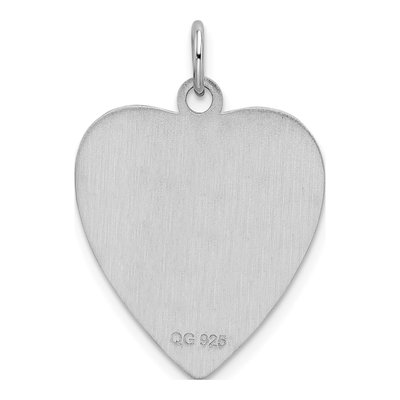 Sterling Silver Heart Medical ID Pendant – view 4