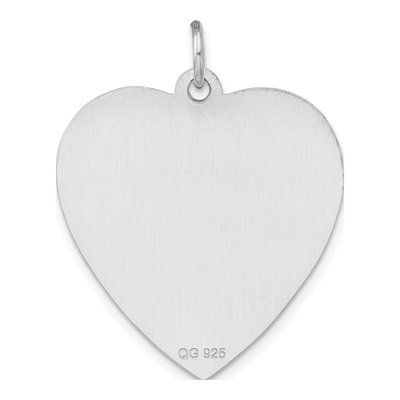 Sterling Silver Medical Alert Heart Pendant – view 4