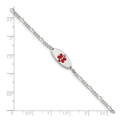 Sterling Silver Medical ID Bracelet – view 3