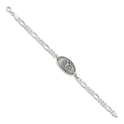 Sterling Silver Medical ID Bracelet – view 3