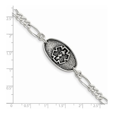 Sterling Silver Medical ID Bracelet – view 4
