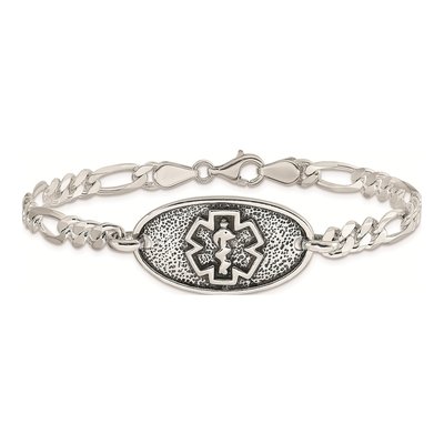 Sterling Silver Medical ID Bracelet – view 5