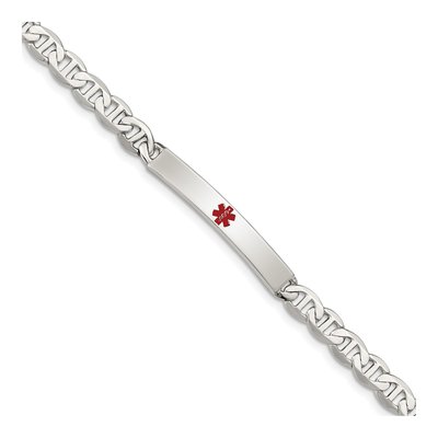 Sterling Silver Medical ID Bracelet
