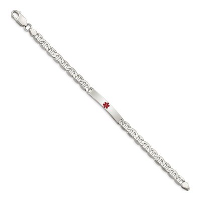 Sterling Silver Medical ID Bracelet, Engravable – view 3