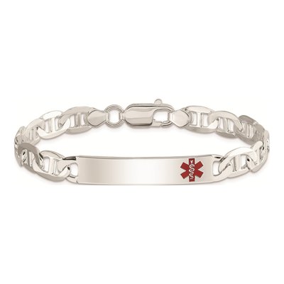 Sterling Silver Medical ID Bracelet – view 4