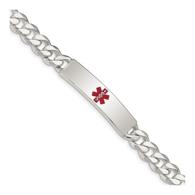 Sterling Silver Medical ID Curb Bracelet