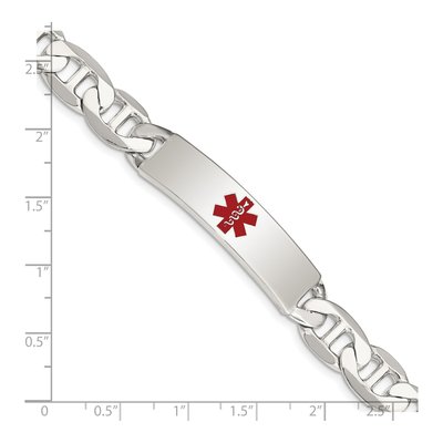 Sterling Silver Medical ID Bracelet – view 4