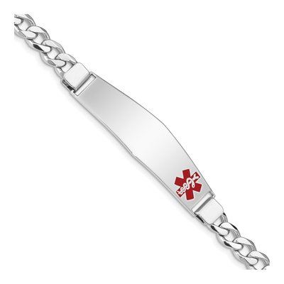 Sterling Silver Medical ID Curb Bracelet