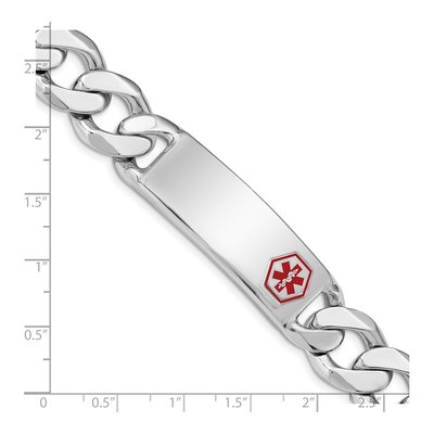 Sterling Silver Medical ID Curb Bracelet – view 4