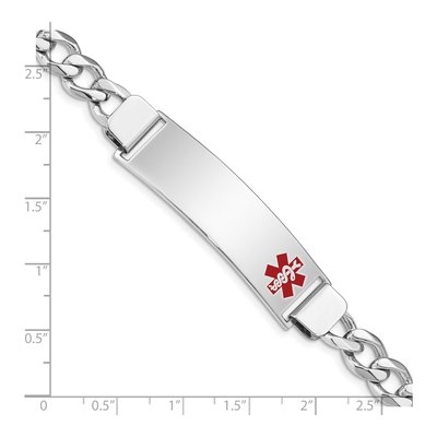 Sterling Silver Medical ID Curb Bracelet – view 4