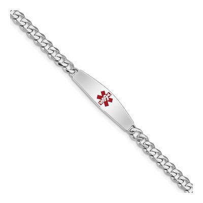 Sterling Silver Medical ID Bracelet
