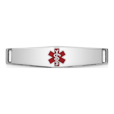 Sterling Silver Medical ID Plate Bracelet