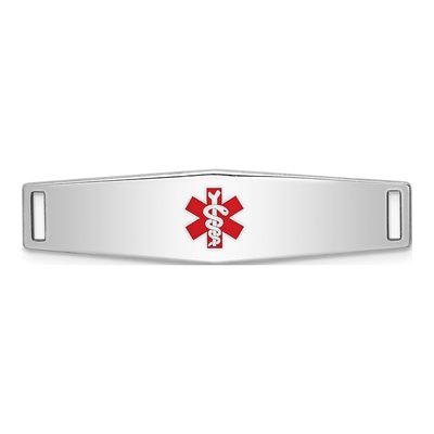 Sterling Silver Medical ID Plate Bracelet