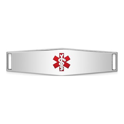 Sterling Silver Medical ID Plate Bracelet
