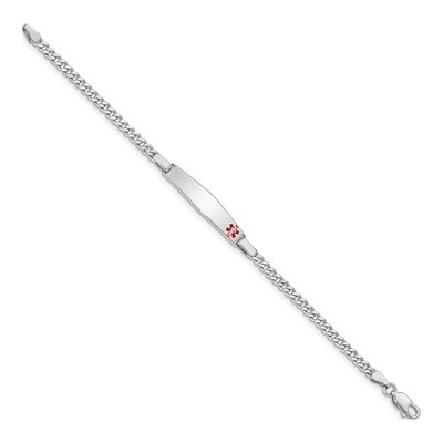 Sterling Silver Kids' Medical ID Bracelet – view 3