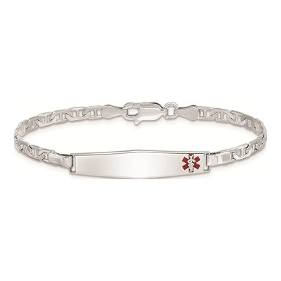 Sterling Silver Kids' Medical ID Bracelet – view 4