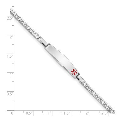 Sterling Silver Kids' Medical ID Bracelet – view 5
