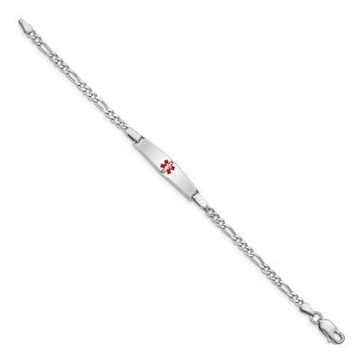 Sterling Silver Kids' Medical ID Bracelet – view 2