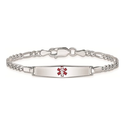 Sterling Silver Kids' Medical ID Bracelet – view 3