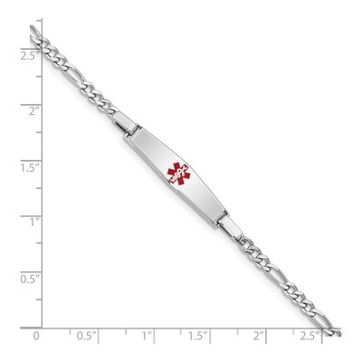 Sterling Silver Kids' Medical ID Bracelet – view 4