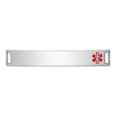 Sterling Silver Medical ID Plate Bracelet