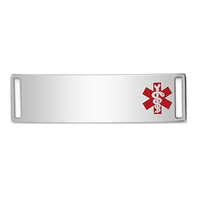 Sterling Silver Medical ID Plate Bracelet