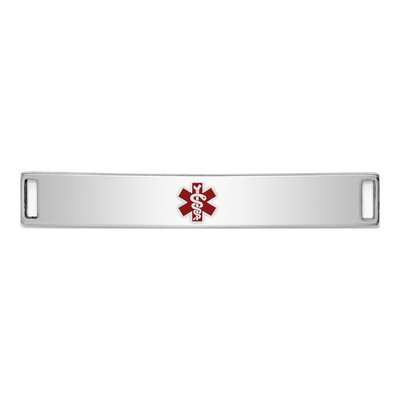 Sterling Silver Medical ID Plate Bracelet