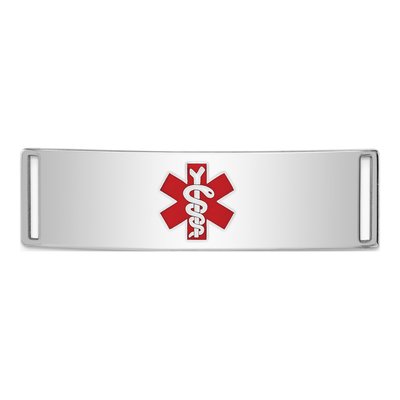 Sterling Silver Medical ID Plate Bracelet