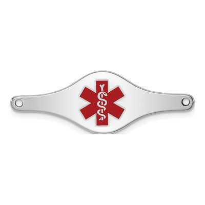 Sterling Silver Medical ID Plate Bracelet